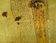 Gustav Klimt beethovenfrisen oil on canvas